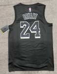 NBA 24 Kobe Bryant Lakers MVP Maillot noir imprimé